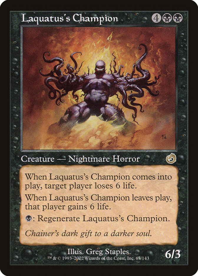 Laquatus's Champion card front