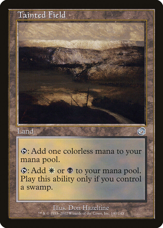 Tainted Field card front