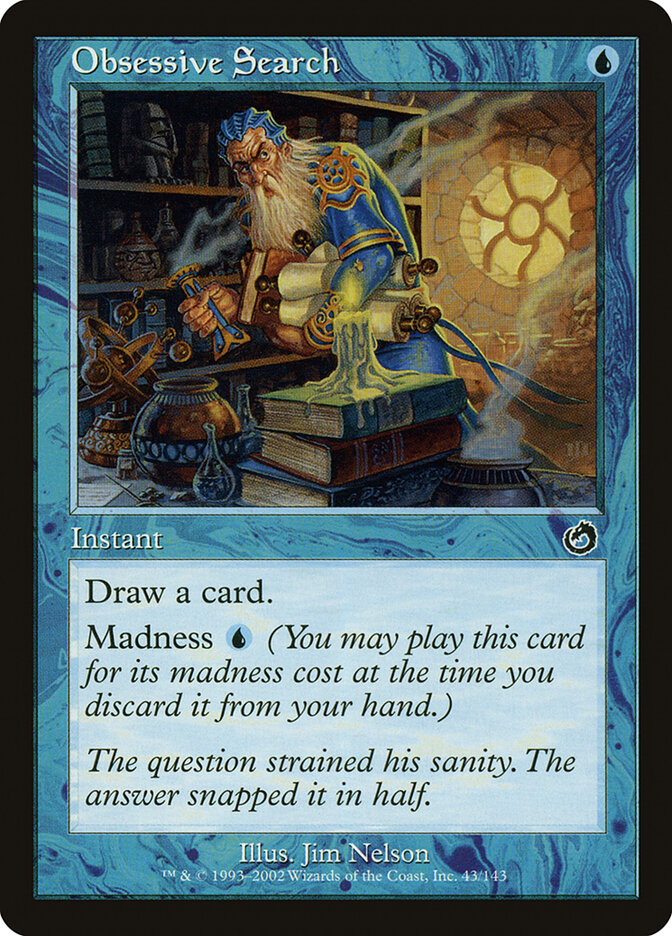 Obsessive Search card front