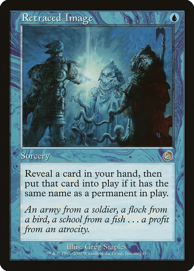 Retraced Image card front