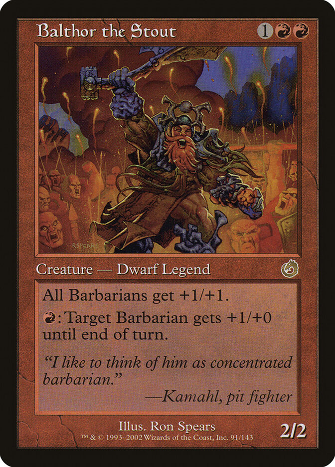 Balthor the Stout card front