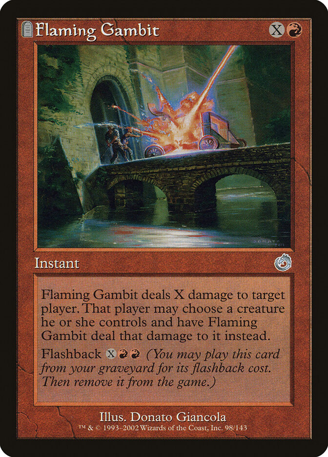 Flaming Gambit card front