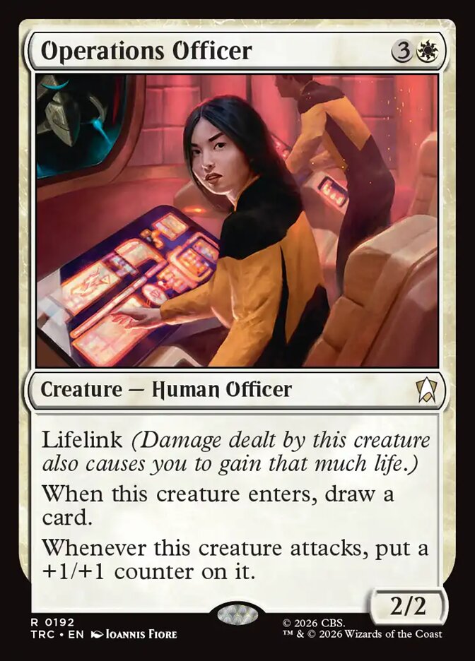 Operations Officer card front