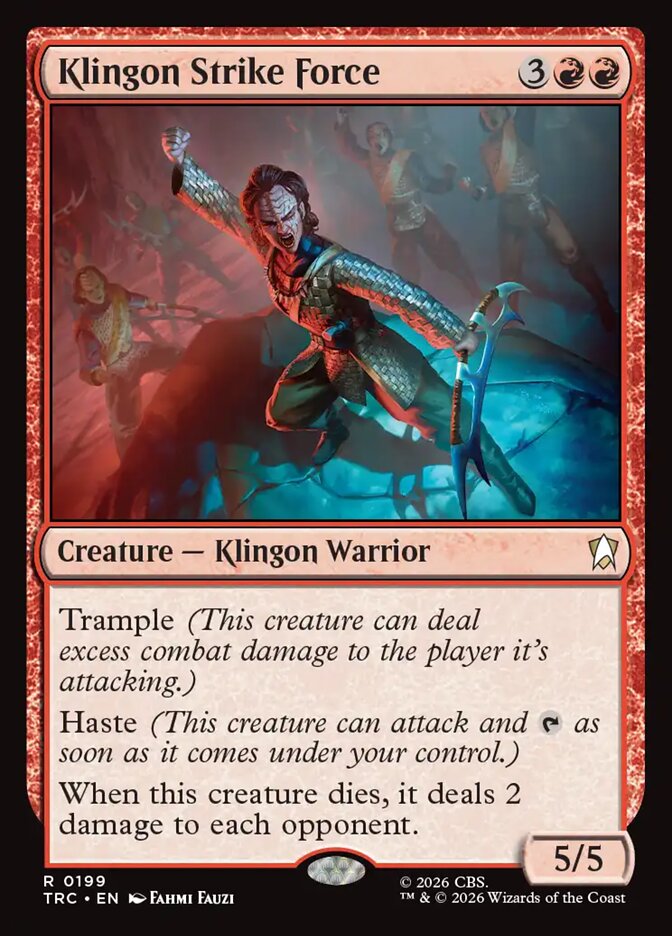 Klingon Strike Force card front