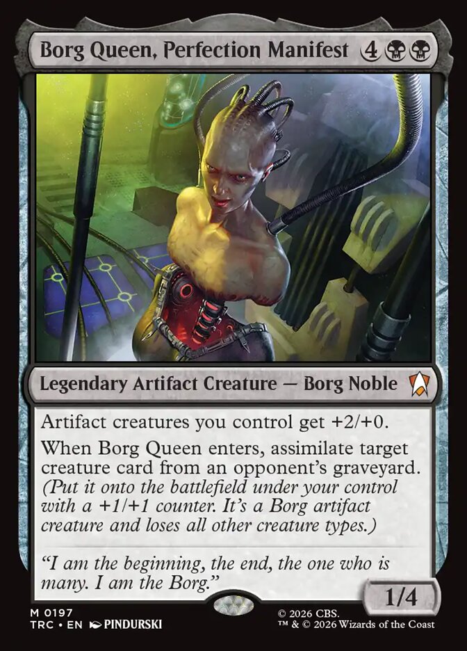 Borg Queen, Perfection Manifest card front