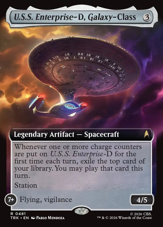 U.S.S. Enterprise-D, Galaxy-Class card front