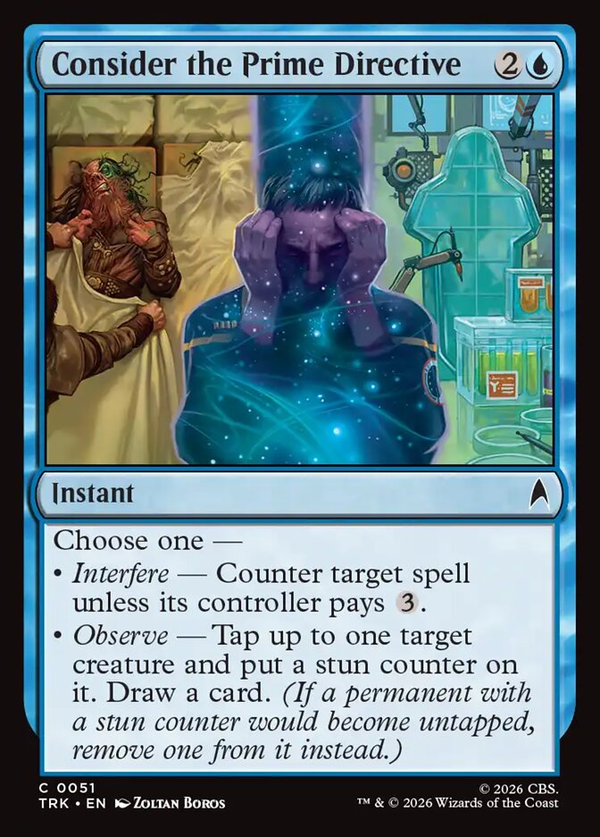 Consider the Prime Directive card front