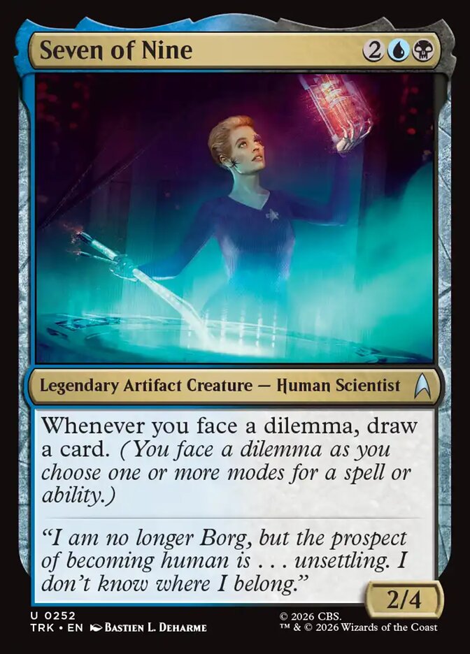 Seven of Nine card front