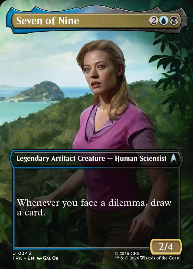 Seven of Nine card front