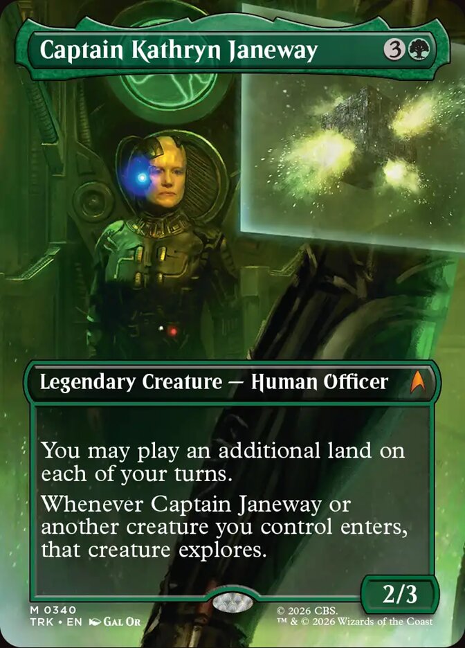 Captain Kathryn Janeway card front