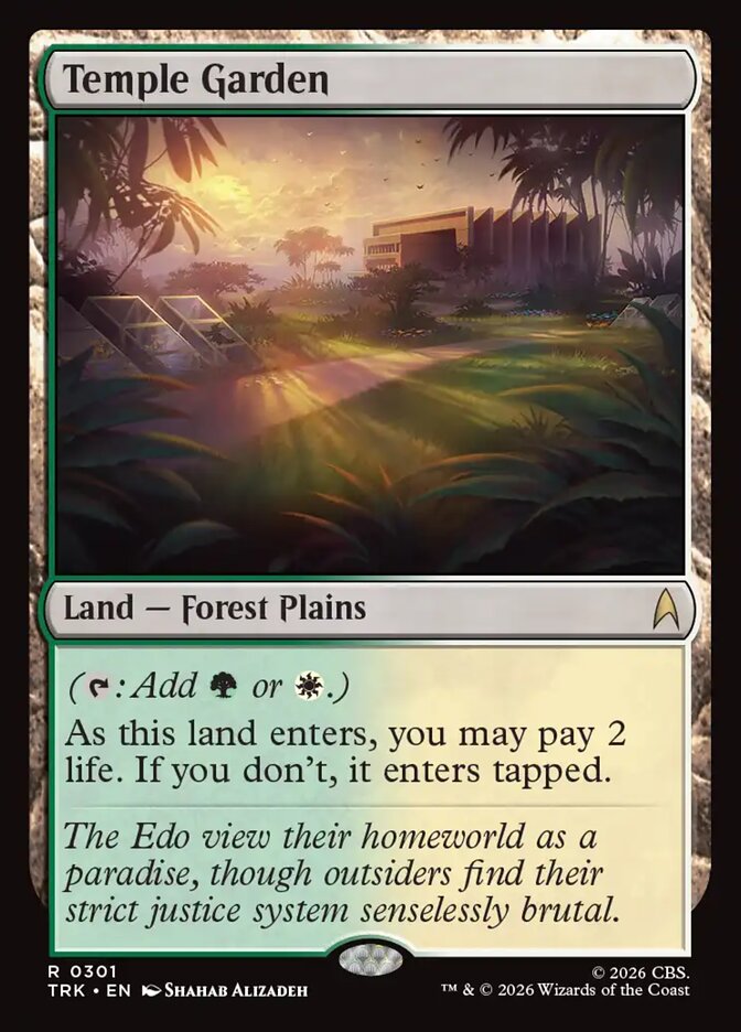 Temple Garden card front