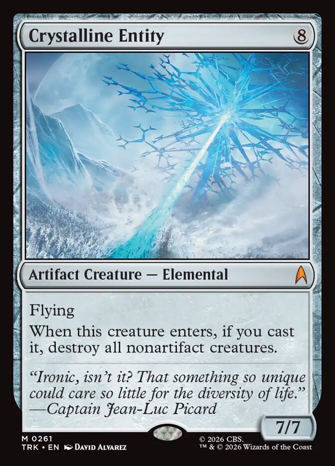 Crystalline Entity card front