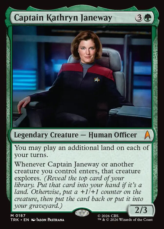 Captain Kathryn Janeway card front