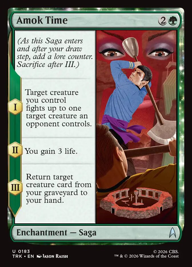 Amok Time card front