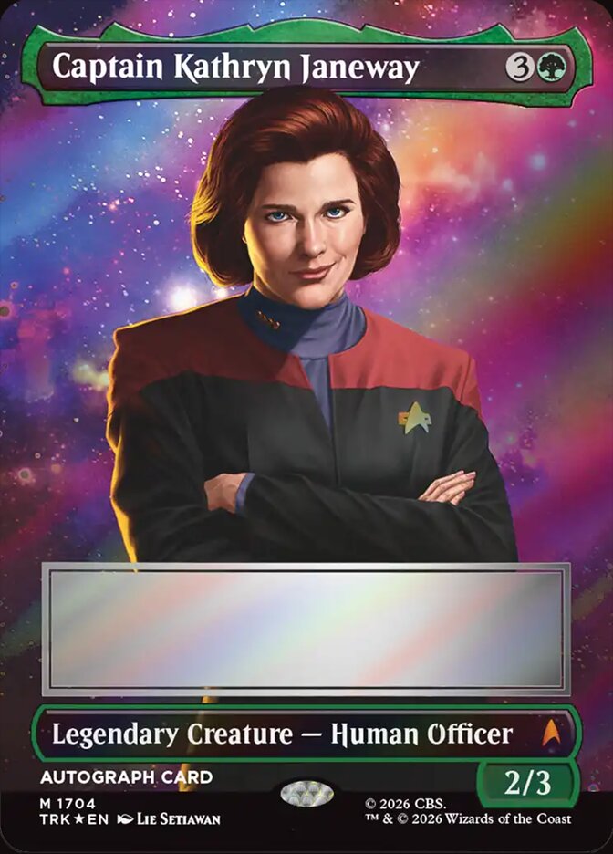 Captain Kathryn Janeway card front