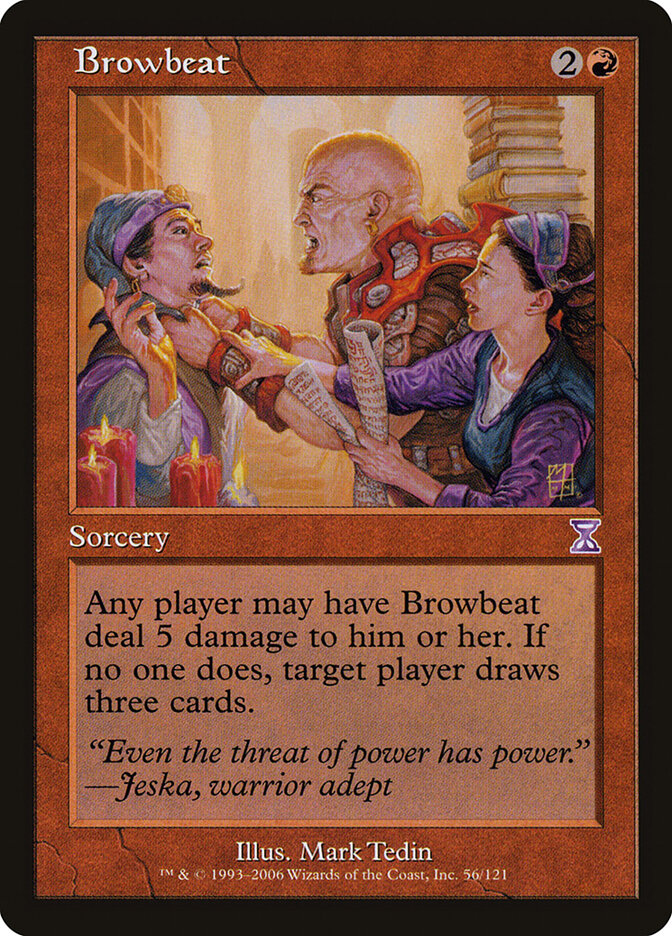 Browbeat card front