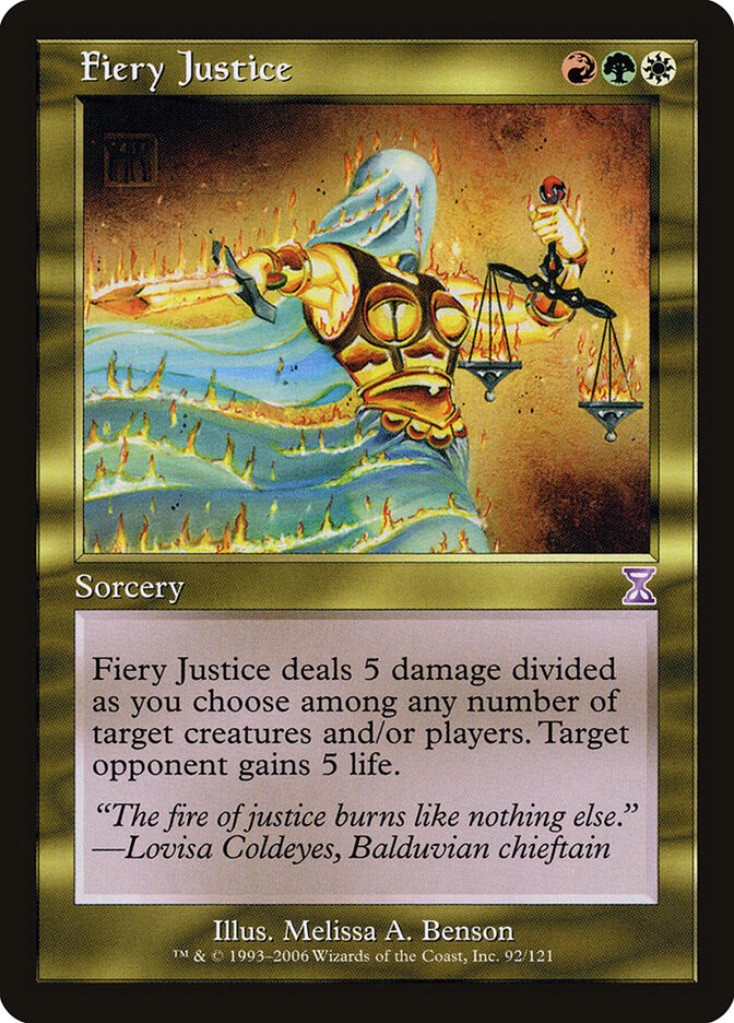 Fiery Justice card front