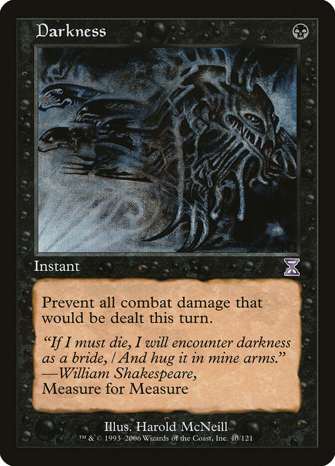 Darkness card front
