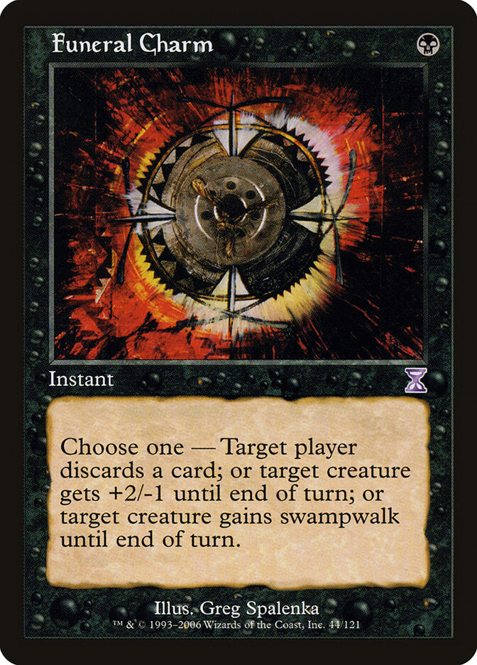 Funeral Charm card front