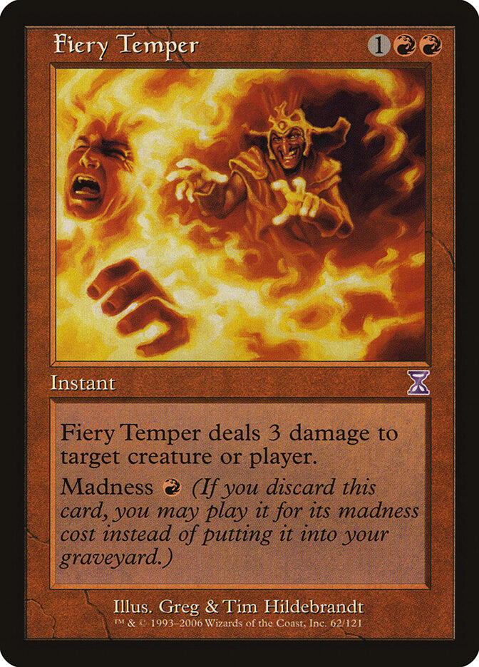 Fiery Temper card front
