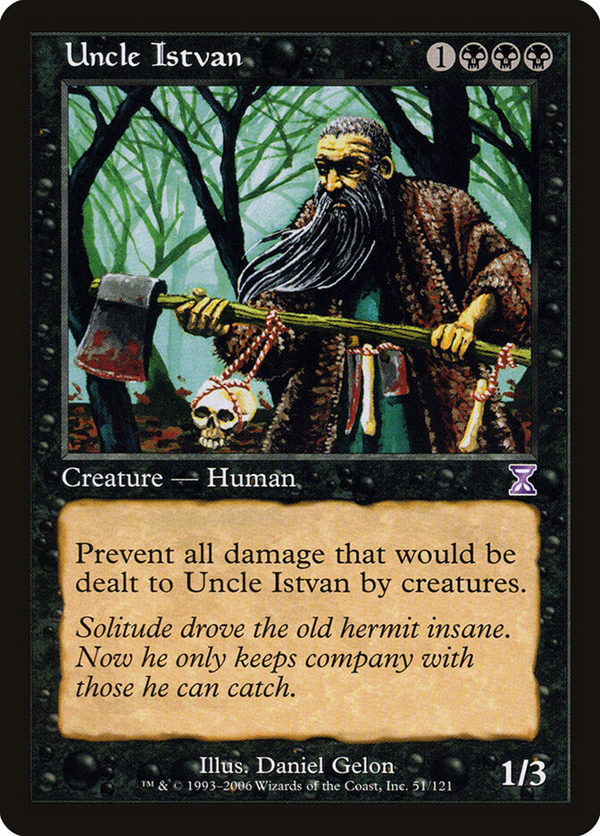 Uncle Istvan card front
