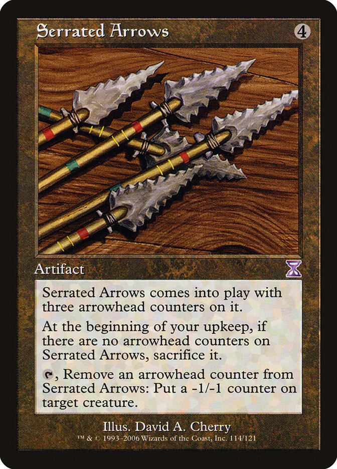 Serrated Arrows card front