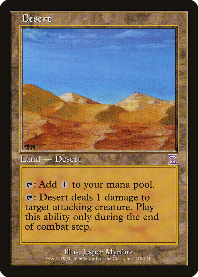 Desert card front
