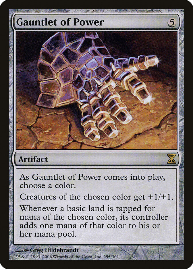 Gauntlet of Power card front