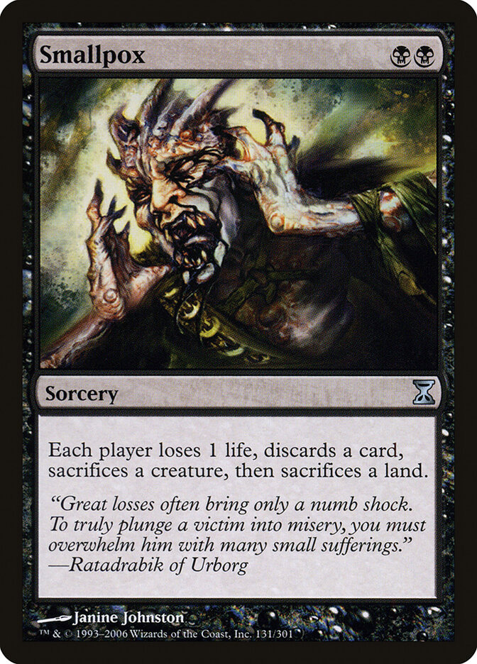 Smallpox card front
