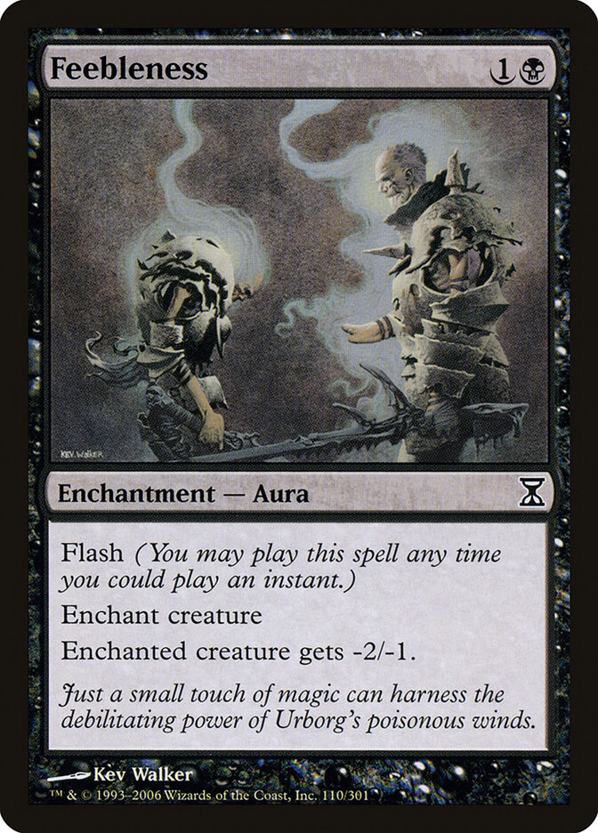 Feebleness card front