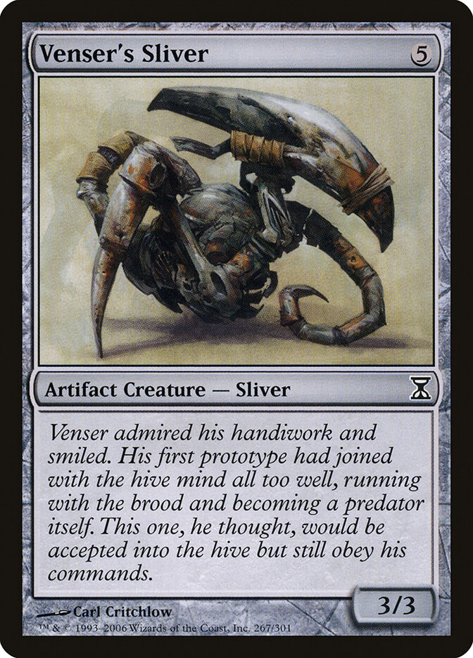 Venser's Sliver card front
