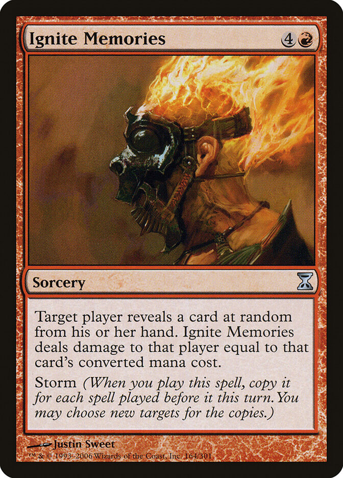 Ignite Memories card front