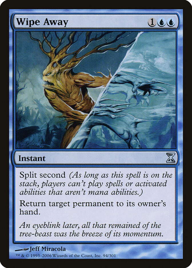 Wipe Away card front