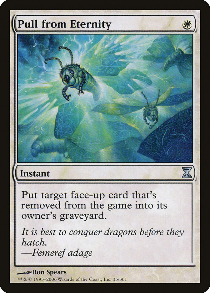 Pull from Eternity card front