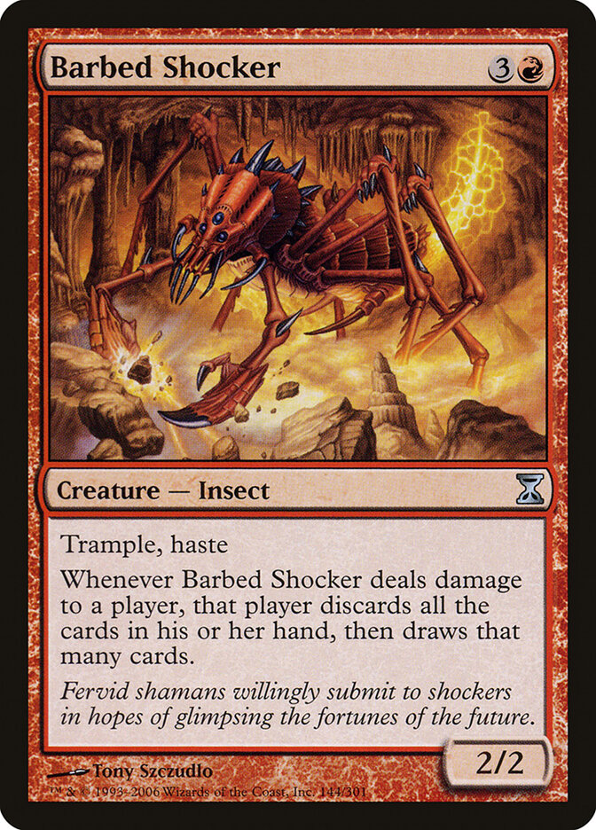 Barbed Shocker card front
