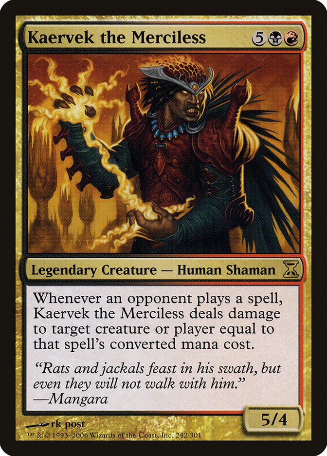 Kaervek the Merciless card front
