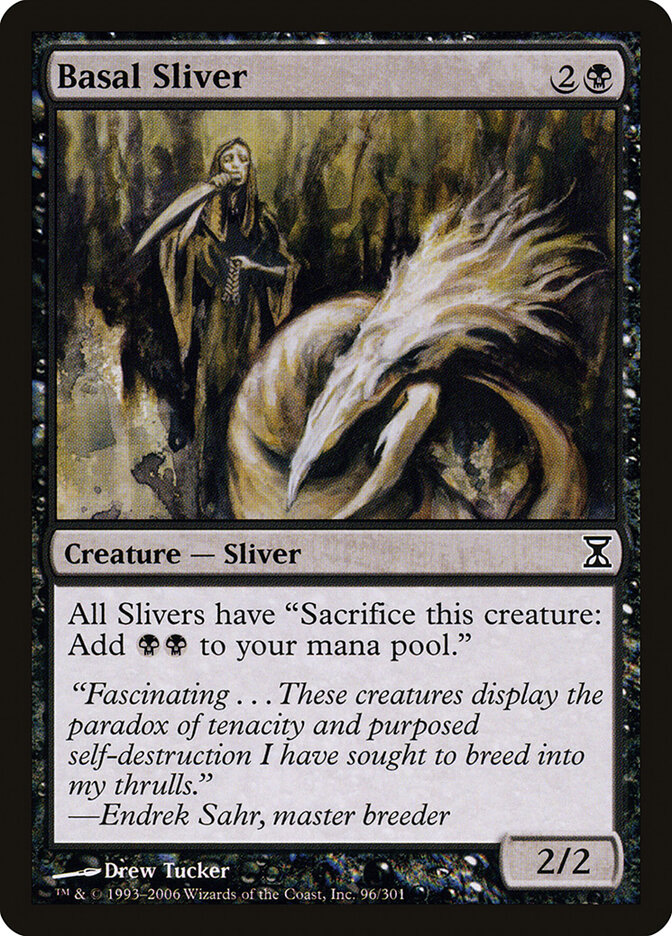 Basal Sliver card front