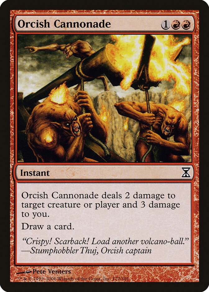 Orcish Cannonade card front