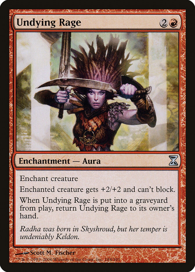 Undying Rage card front