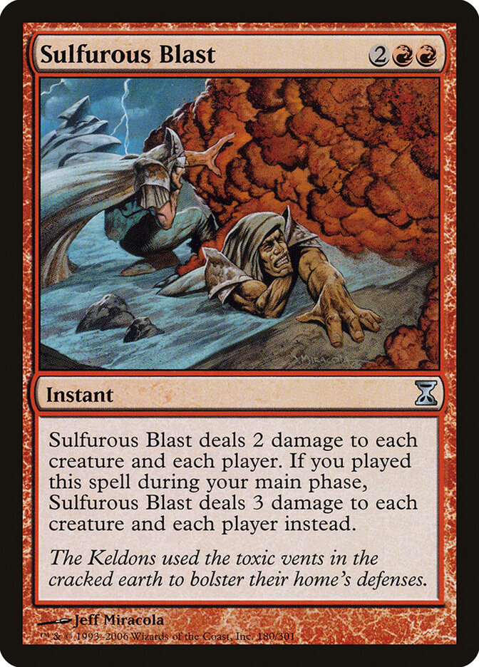 Sulfurous Blast card front
