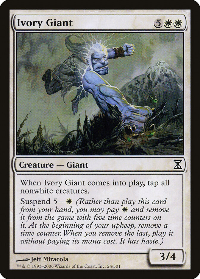 Ivory Giant card front