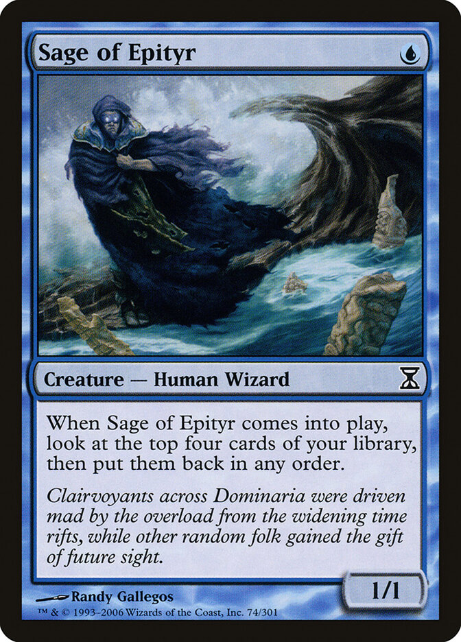 Sage of Epityr card front