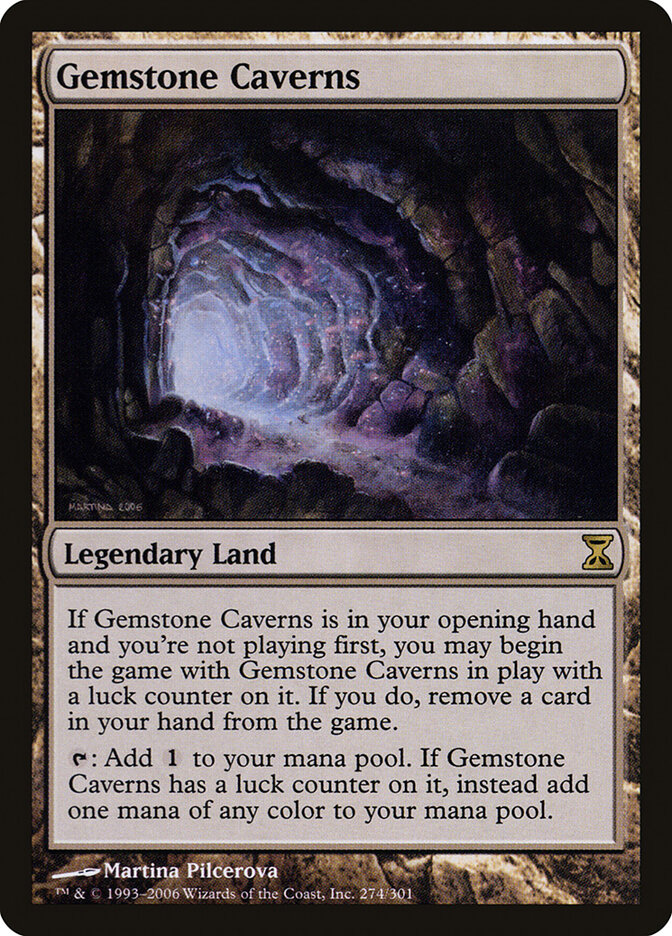 Gemstone Caverns card front