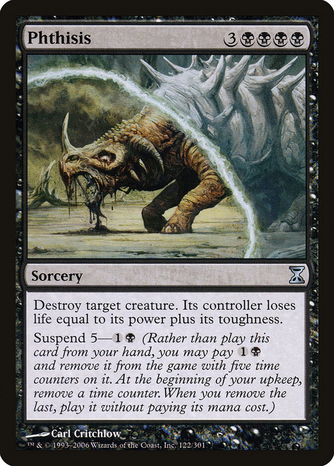 Phthisis card front