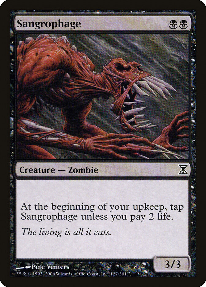 Sangrophage card front