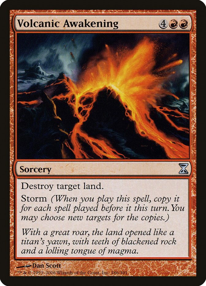 Volcanic Awakening card front