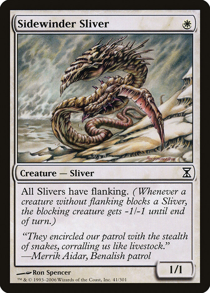 Sidewinder Sliver card front