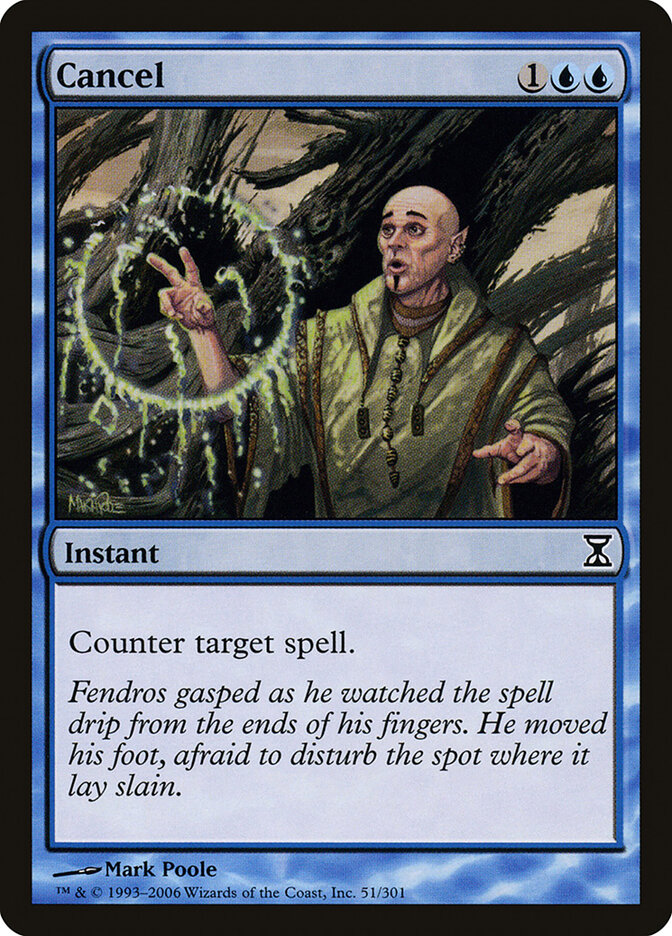 Cancel card front