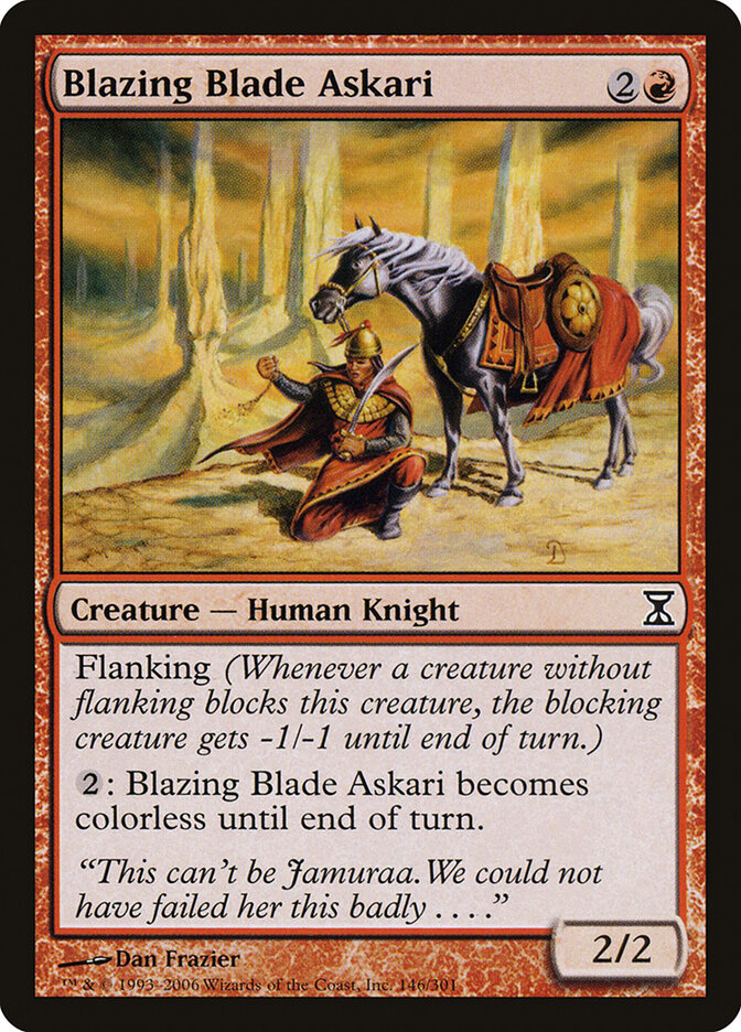 Blazing Blade Askari card front