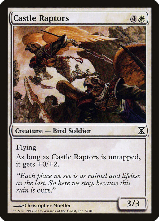 Castle Raptors card front